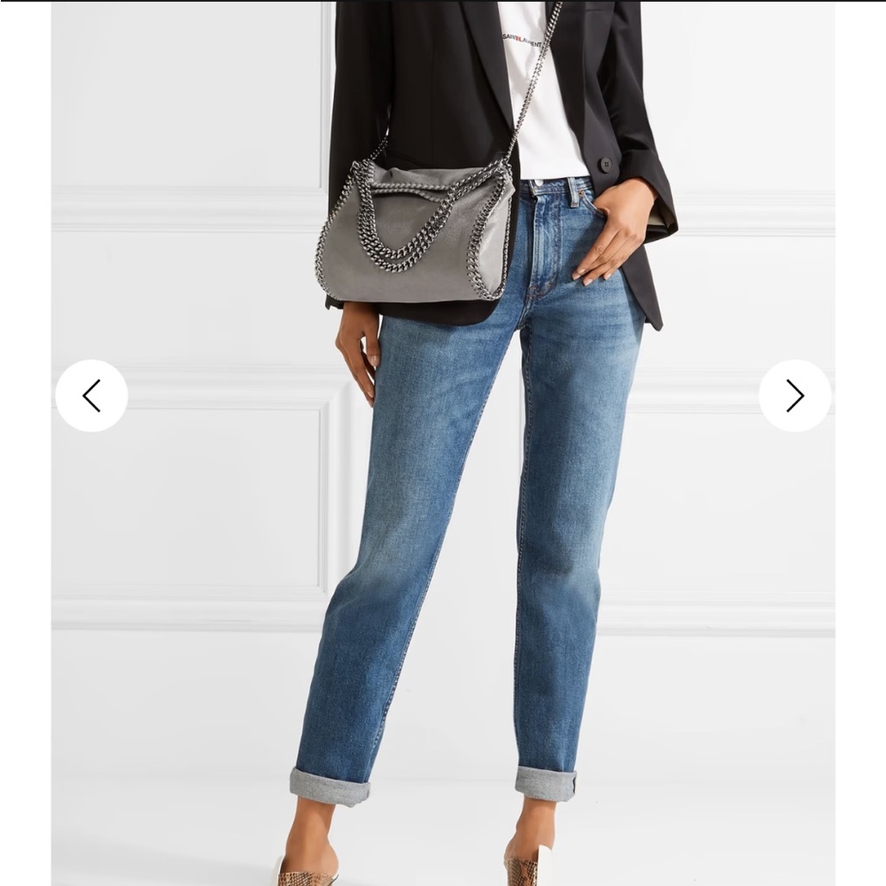 The Falabella mini faux brushed-leather shoulder bag